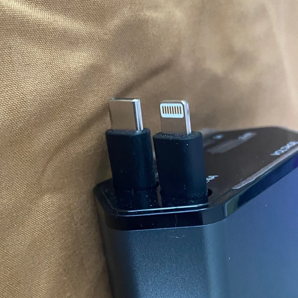 High-Speed Black USB Car Charger with Type-C Port